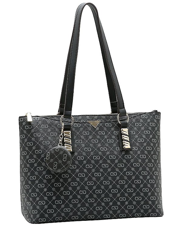 Bolsa Monograma Elegance - Alça de Ombro - Chenson 3485494 - Preto