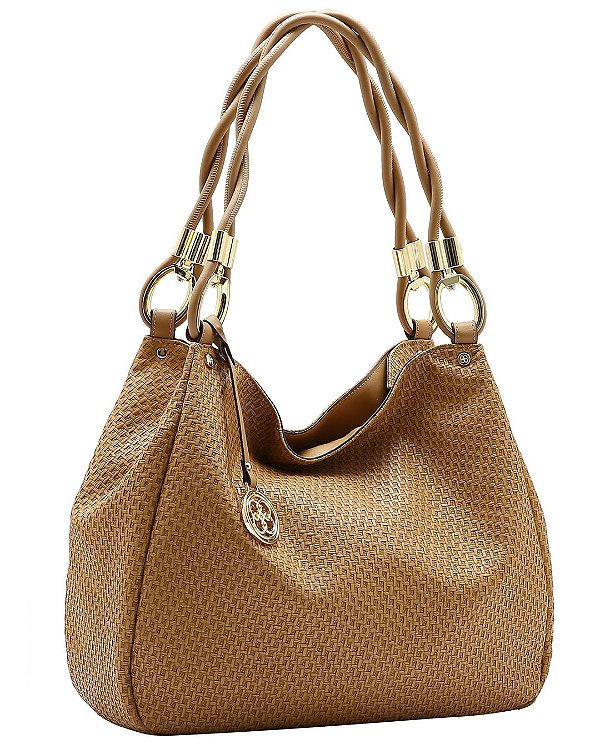 Bolsa tipo Hobo Ferragem Chic - Alça de Ombro - Chenson 3485550 - Marrom