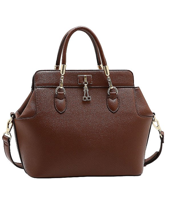 Bolsa Tipo Tote Atemporal - Alça de Mão - Chenson 3485574 - Café