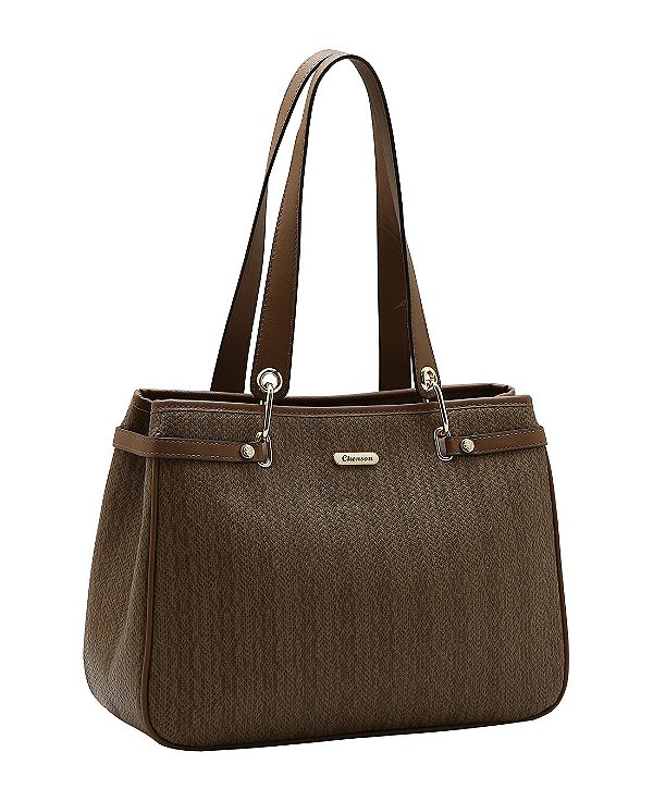 Bolsa Shopper de Ombro - Texturas - Chenson 3485971 Natural