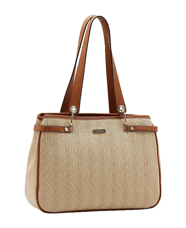 Bolsa Shopper de Ombro - Texturas - Chenson 3485971 Bege