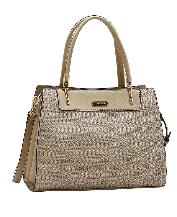 Bolsa Tote Basic Fashion - Alça de Mão - Chenson 3485908 Bege