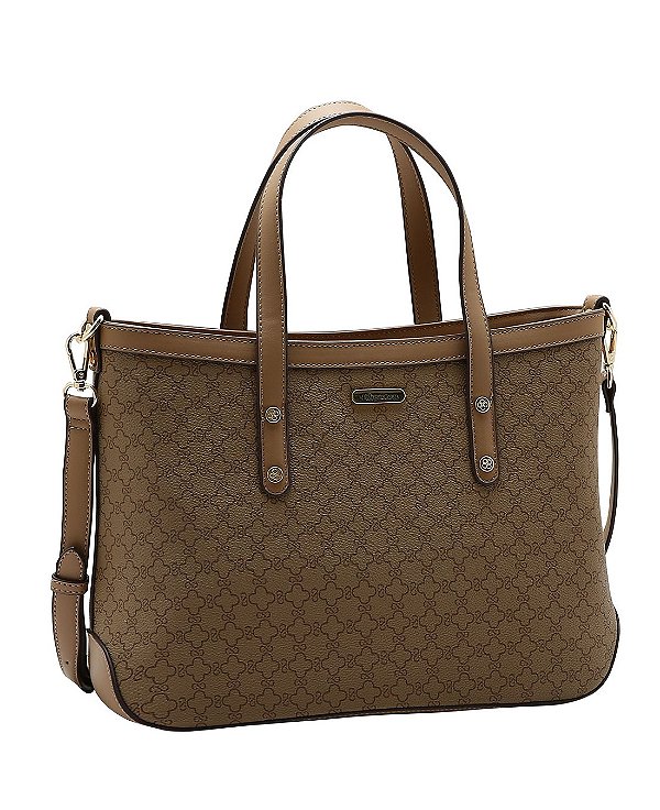 Bolsa Shopper Elemento Gráfico - Alça de mão - Chenson 3485888 Natural