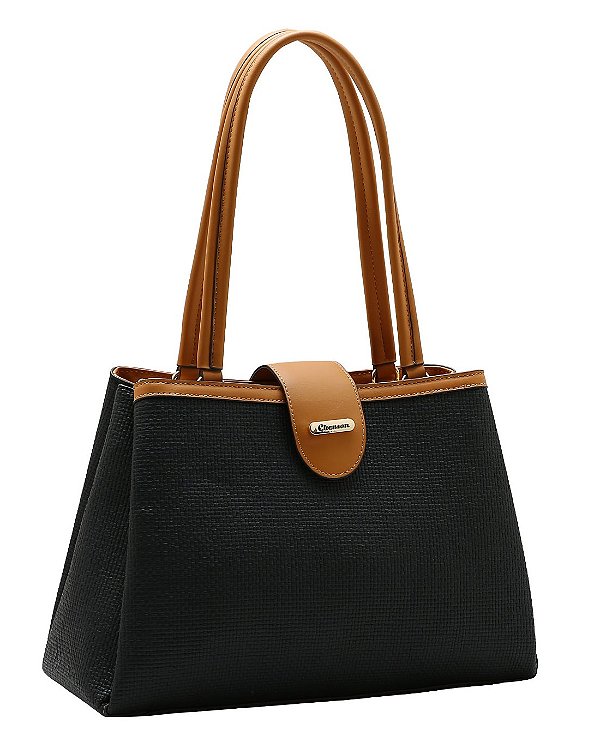Bolsa Tote Clássica Atemporal - Alça de Ombro - Chenson 3485948 Preto