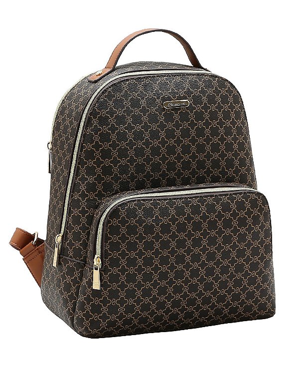 Mochila Feminina Elemento Gráfico - Chenson 8485606 Café
