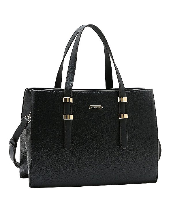 Bolsa Tote Minimalista Soft - Alça de mão - Chenson 3485918 Preto