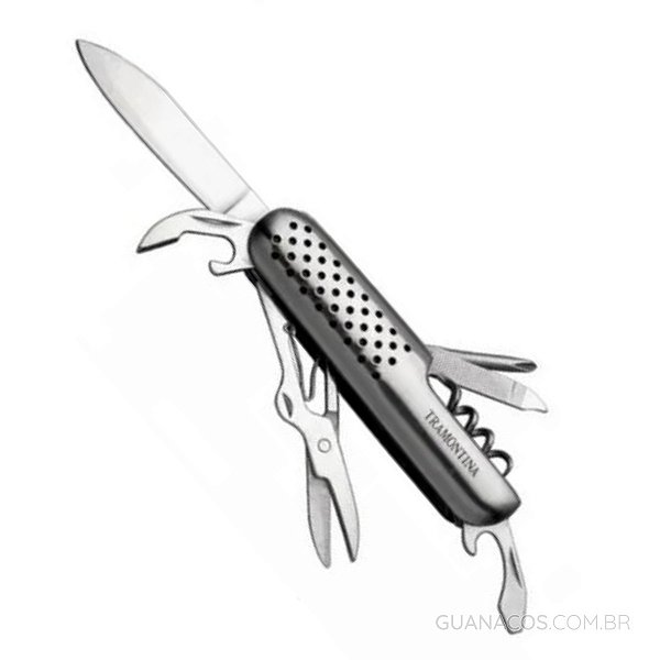 Kit 2 Canivete para Camping Tramontina 9 Funções - Inox