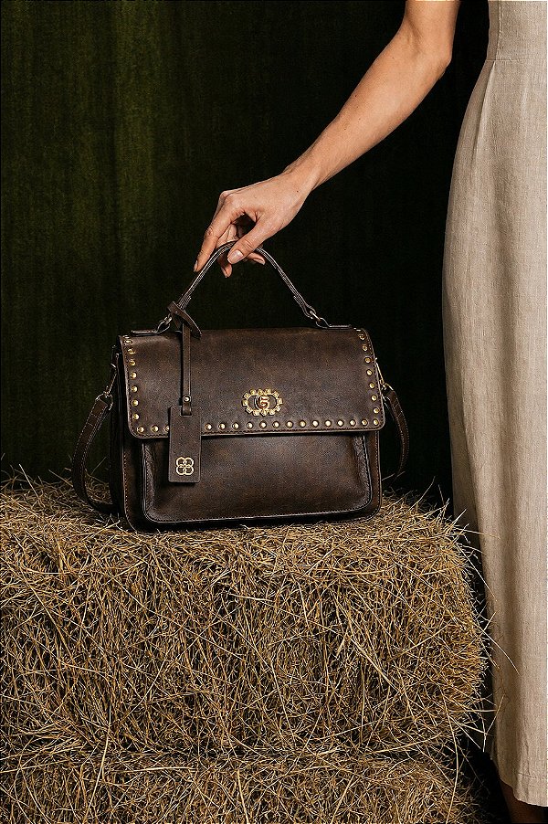 Bolsa Satchel - Boho Chic - Chenson 3485839 Café