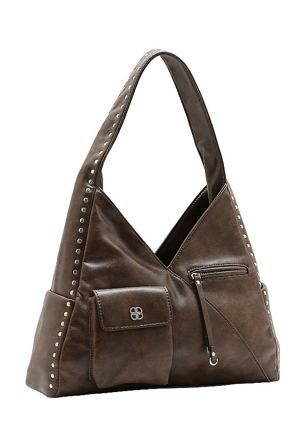 Bolsa Boho Chic - Alça de Ombro - Chenson 3485837 Café