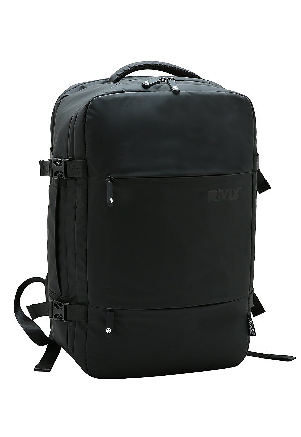 Mochila de Viagem Multifuncional em Nylon Republic Vix Original 8735326 Preto