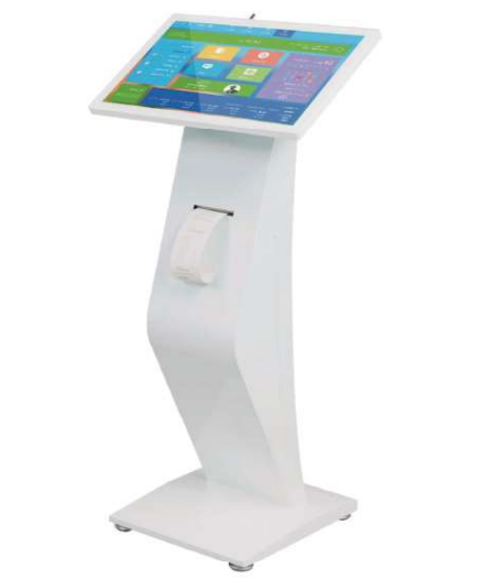 Totem Digital de auto-atendimento  23" com windows e impressora de senha integrado