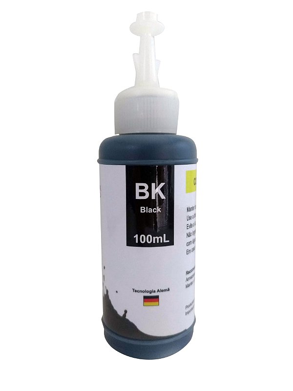 Tinta Epson T664120 Preto Corante | L355 L365 L375 L555 L200 L455 L475 L395 | HDink 100ml