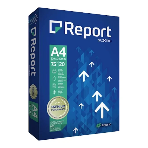 Papel Sulfite Report A4 Branco 75g - Pacote com 500 fls