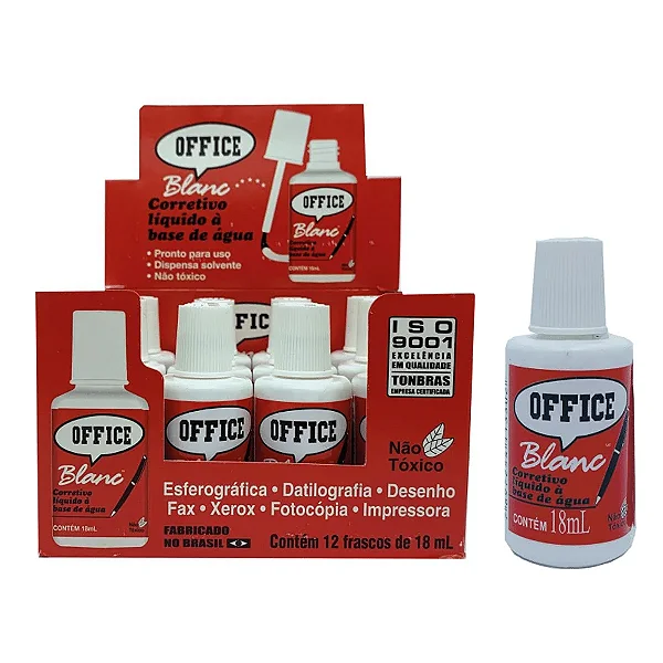 Corretivo Liquido 18ML Office Blanc Radex