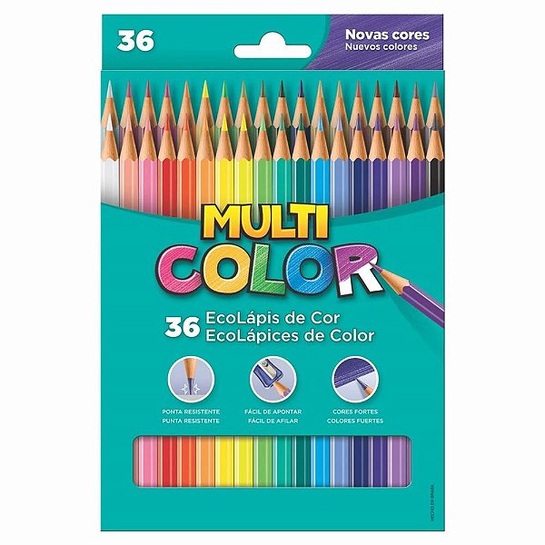 Lápis De Cor 36 Cores Super MultiColor Faber Castell