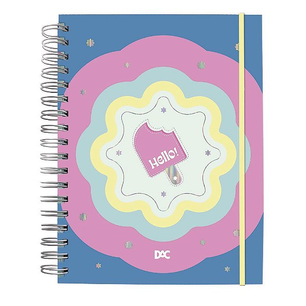 Caderno Smart Universitário Hello 80 Folhas Dac