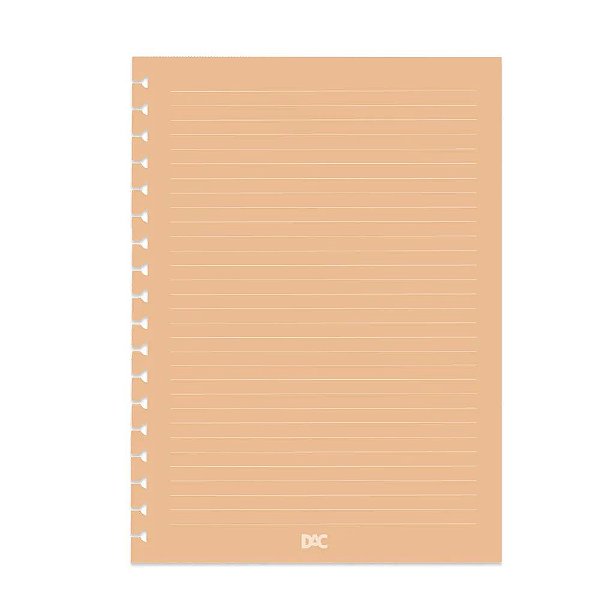Refil Caderno Colegial Smart - DAC - Laranja 48Fl 177x240mm