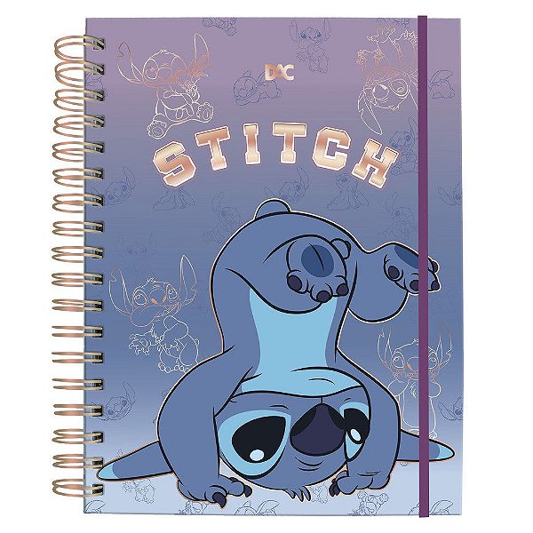 Caderno DAC Smart Universitário – Disney Stitch – 10 Matérias com folhas reposicionáveis