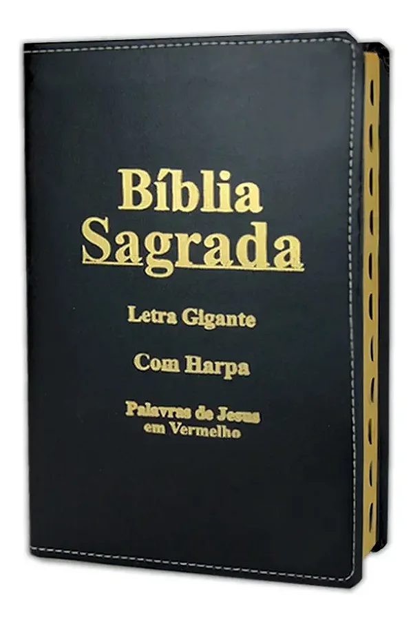 Biblia Sagrada Letra Gigante - Preta - Com Harpa