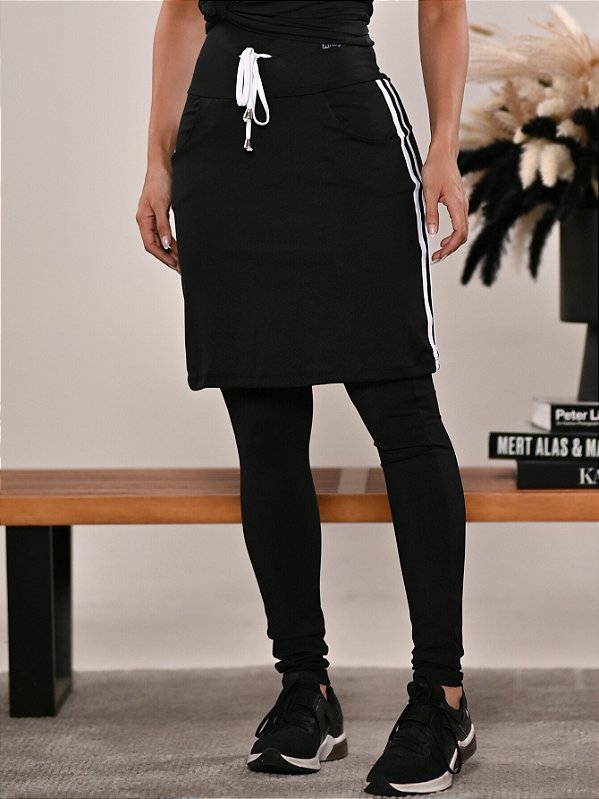 Saia Calça com Bolso Moda Evangélica Fitness Anagrom Ref7009