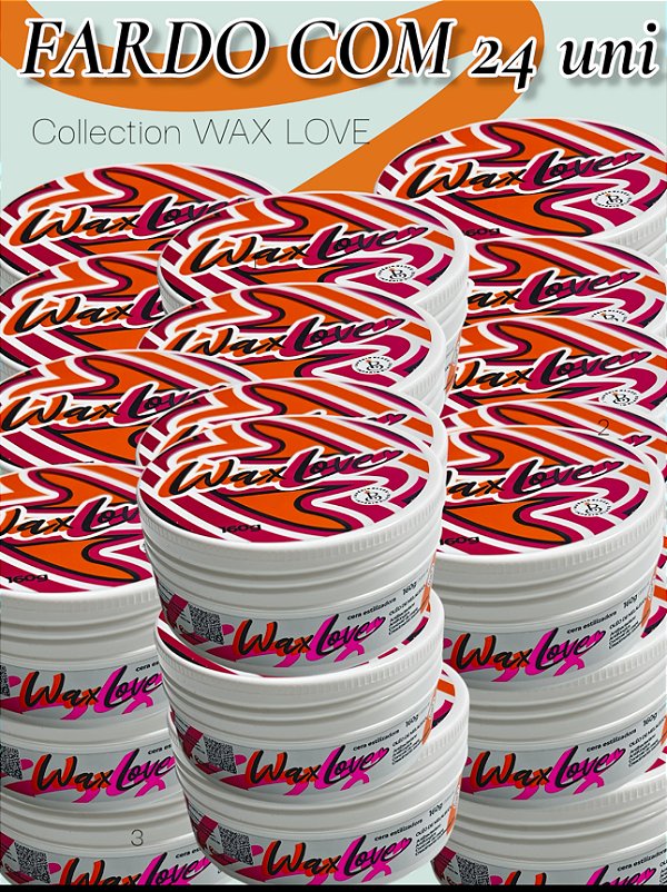 Cera Wax Love 160g Fardo com 24 unidades