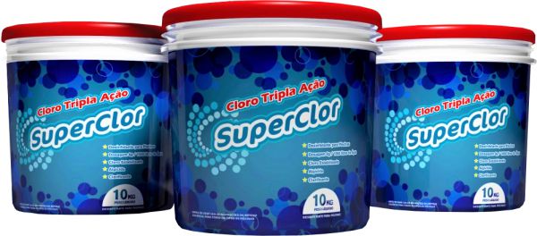 Cloro Superclor Tripla Ação 10KG (R$179,00 NO PIX)
