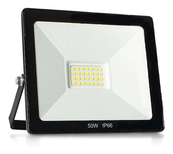 Refletor LED Slim 50W Branco Frio