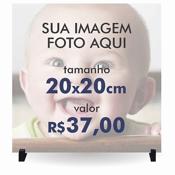 Azulejo Personalizado com Foto ou Imagem de seu Jeito 20x20cm