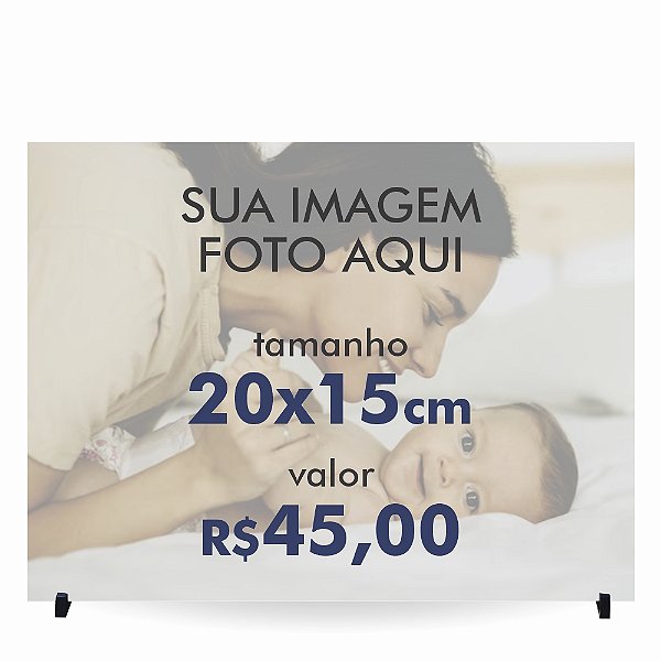 Azulejo Personalizado com Foto ou Imagem de seu Jeito  20x15cm