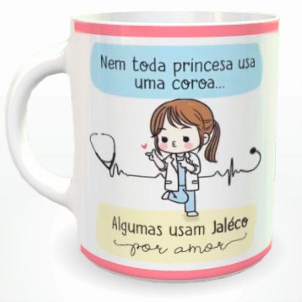 Caneca Personalizada Princesa de Jaleco