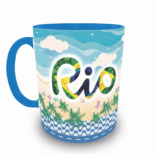 Caneca Personalizada Rio Azul Claro