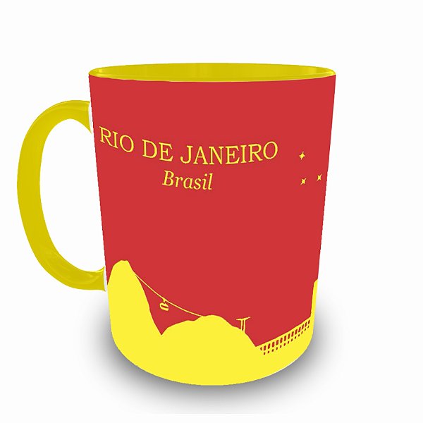 Caneca Personalizada Silhueta Rio de Janeiro Red