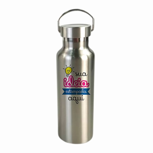 Garrafa Térmica Inox 600ml Personalizada