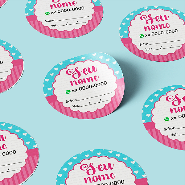 Impressão de 620 Adesivos 4x4cm Fosco com Corte Personalizado