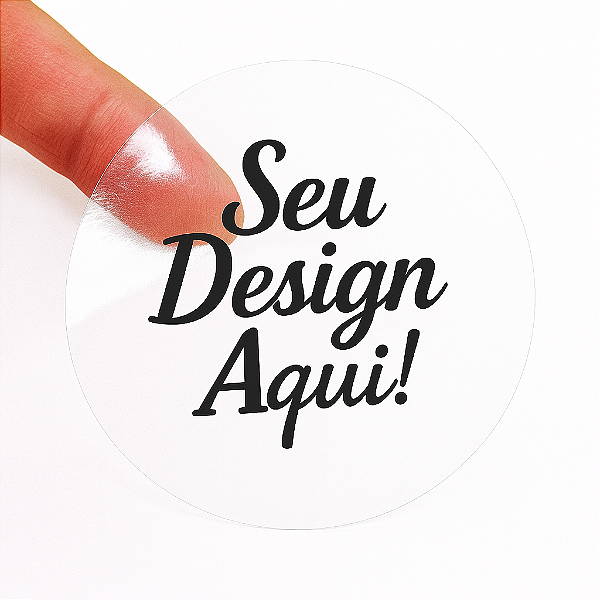 Adesivos Transparentes Personalizados 5x5 cm I 400 Unidades (1m²)