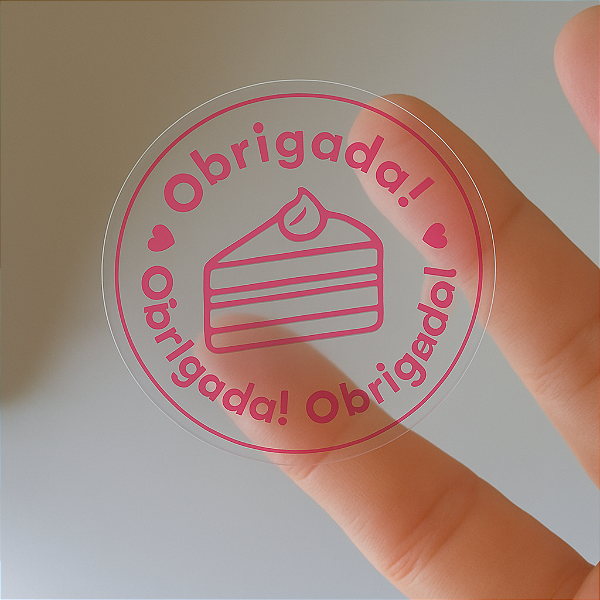 Adesivos Transparentes 3x3 cm – 1300 unid. Personalizados
