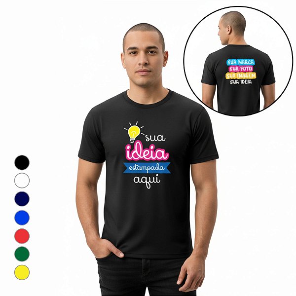 Camiseta Personalizada Frente e Costas