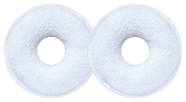 Rosquinhas Para Amamentação Absorventes Peito Lavável - 2 Un - Branco