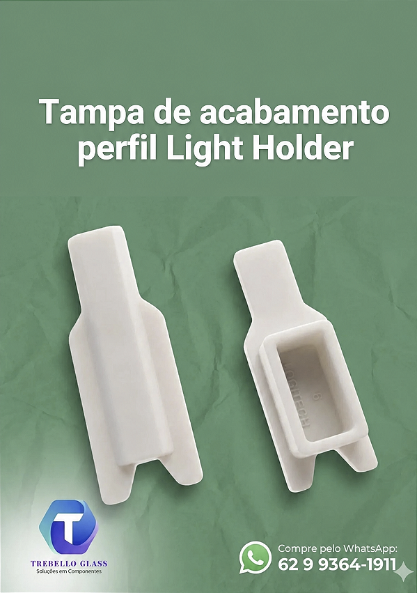 TAMPA SLIM DE ENCAIXE PARA PERFIL DO LEITO - 100 PÇS