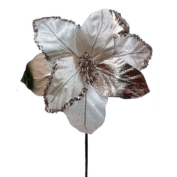 POINSETIA OURO VELHO E ROSE  29CM   G202599