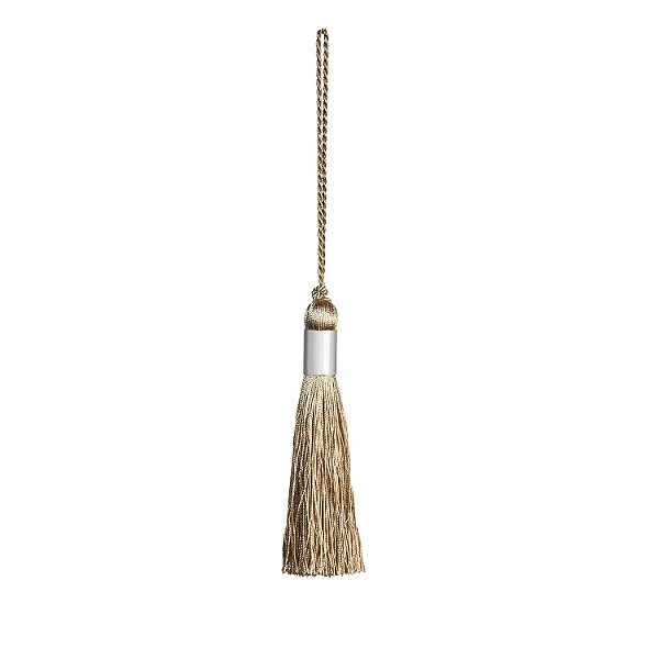 Tassel Bege c/ detalhe em metal F209050