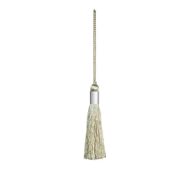 Tassel Marfim c/ detalhes em metal F209049