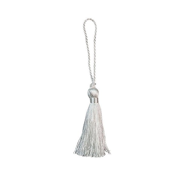 Tassel Branco 8cm c/ 10 unidades F208955