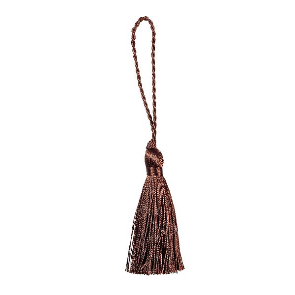 Tassel Marrom 8cm c/ 10 unidades F208979