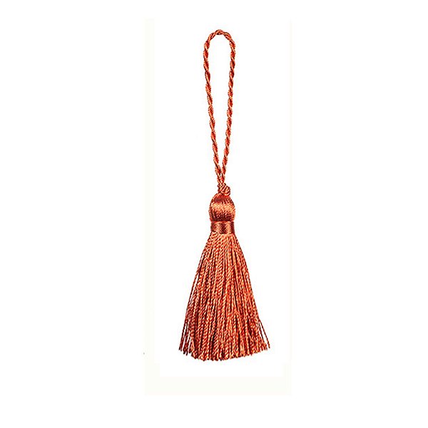 Tassel Laranja 8cm c/ 10 unidades F209005