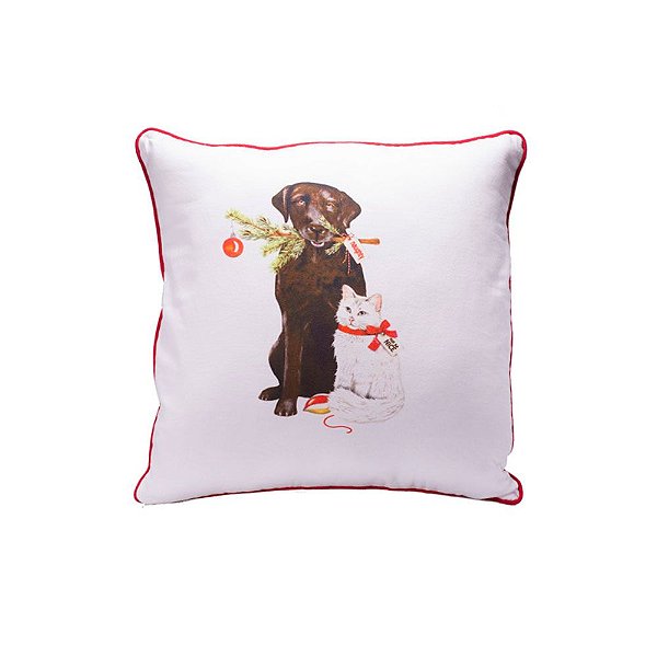 Capa de almofada dog and cat Christmas C209740