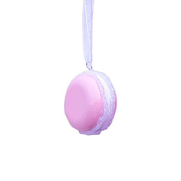 Macaron p/pendurar rosa 6cm - G15000