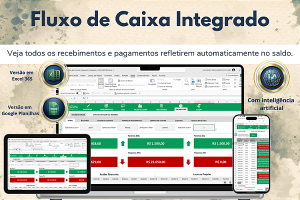 Planilha de Controle Financeiro Completa em Excel 6.4 365