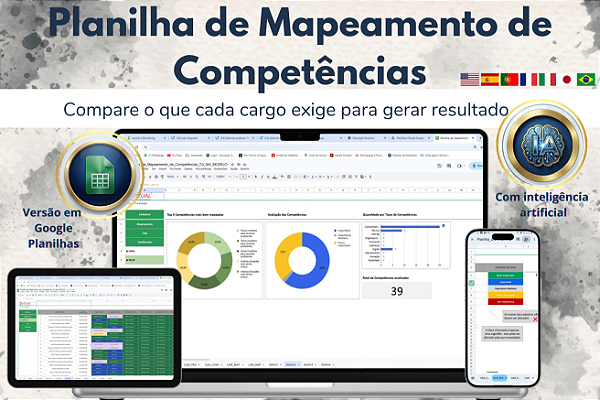 Planilha de Mapeamento de Competências em Google 7.0
