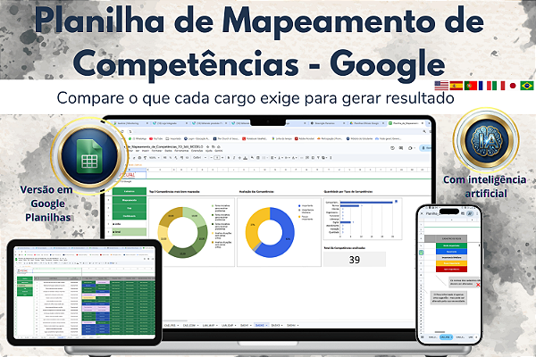 Planilha de Mapeamento de Competências em Google 7.0